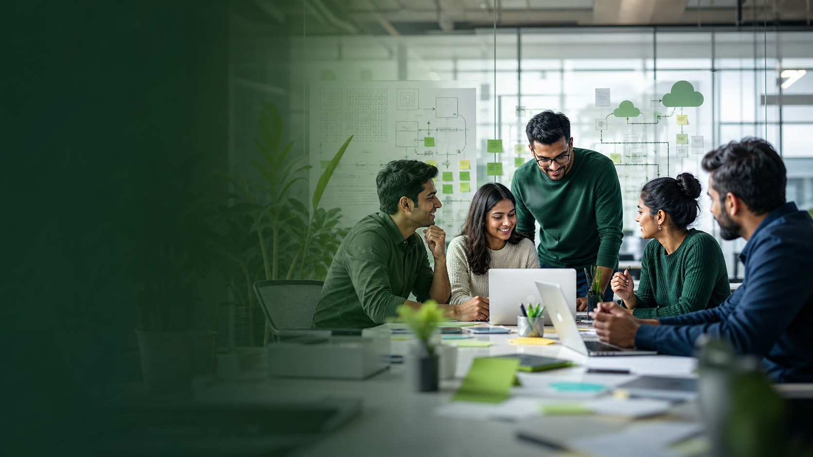 Sosense team collaborating on a digital product